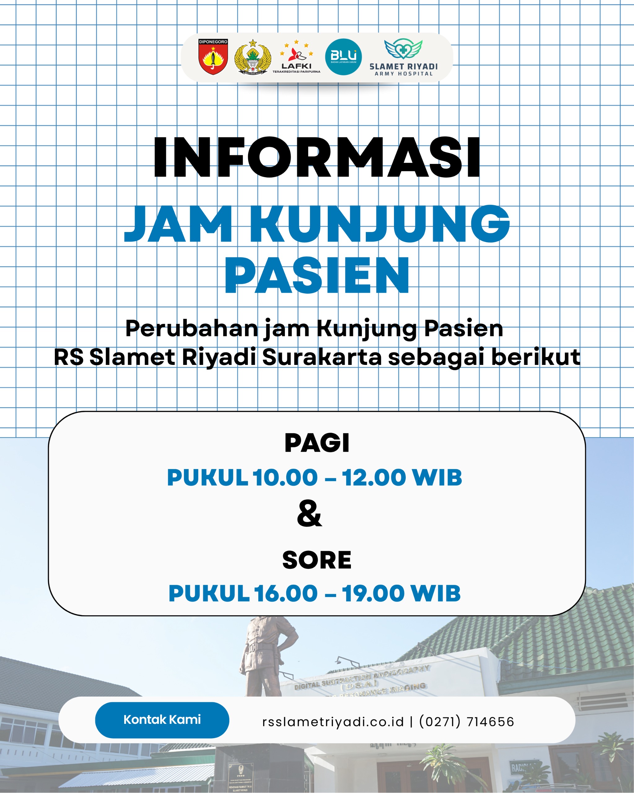 Jam Besuk Pasien RST Slamet Riyadi Surakarta